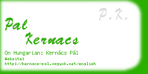 pal kernacs business card